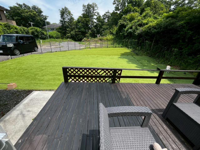 日当たりの良いテラス